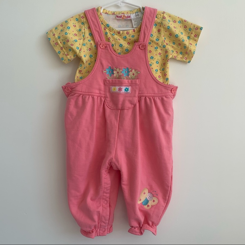 Vintage two piece overall set